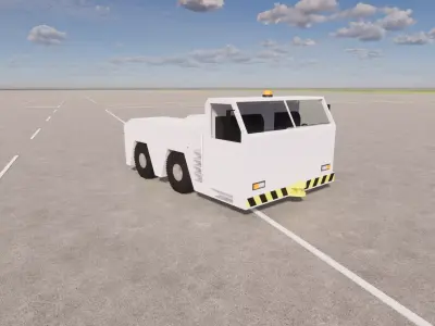 Aircraft push tractor 3D model  3D model