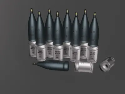 Tank shell collection 3D model