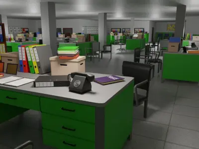 Police Station 3D model