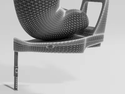 Pink Britax Romer Dualfix M 0-18 kg Baby car seat S Low-poly 3D model