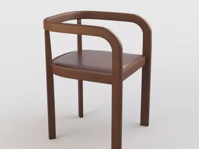 Chair Stuttgatt Pelle Free 3D model