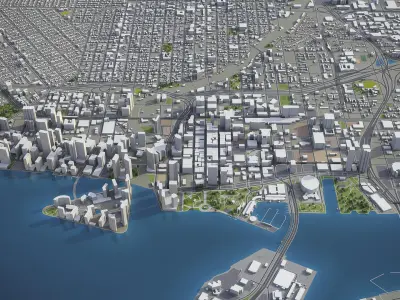 Miami - city and surroundings 3D model