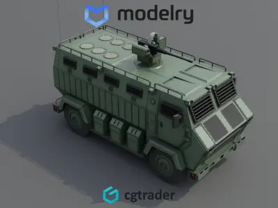 Military MRAP 3D model