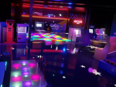 CYBERPUNK ARCADE 3D model
