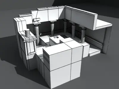 Knossos roman baths in cyprus Free 3D model