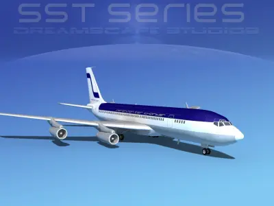 Boeing 707-320 SS Sorenson Charter 3D model