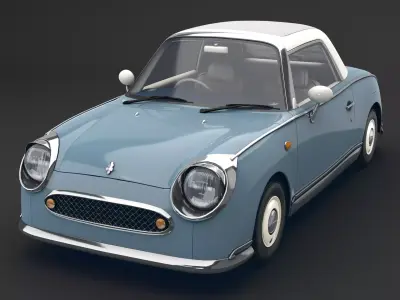 Nissan Figaro 1991 Free 3D model