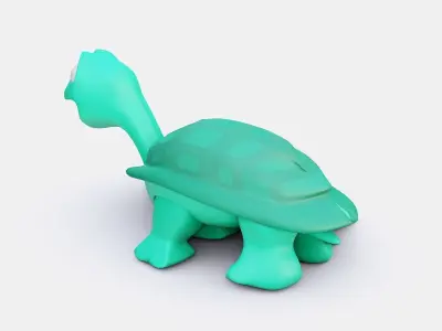 Stylized Turtle Free low-poly 3D model