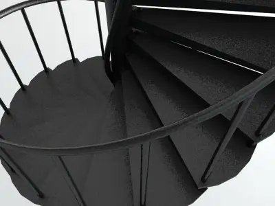 Spiral Staircase Low-poly 3D model