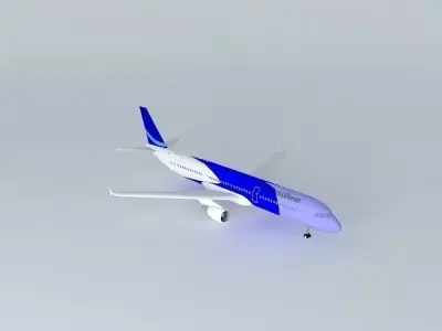 AirAtlanticOcean Airbus A321 with interior Free 3D model