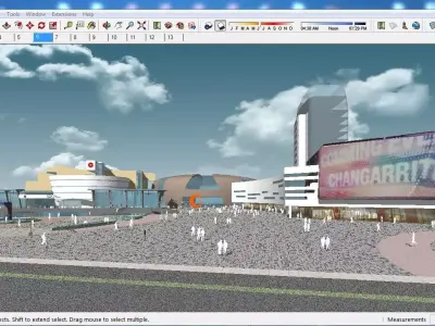 Sketchup Office Commerical building A1 3D model