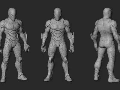 Cyberpunk Stealth Ninja - PBR Low-poly 3D model