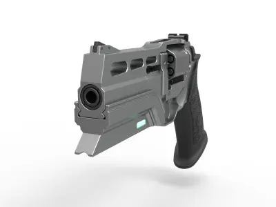 Revolver from the movie Total Recall 2012 3D model