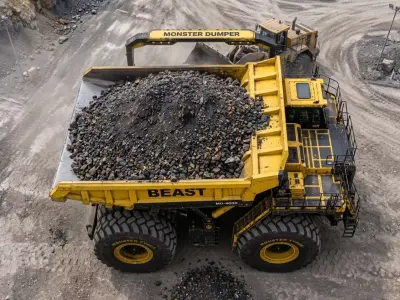 Monster Dumper Truck STL Heavy Mining Dumper 3D Model ready  3D print model