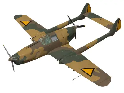 fokker D XXIII 3D model