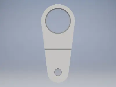 Hinge metal hook 3D model