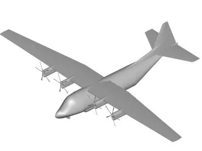 Lockheed C-130 Hercules 3D model