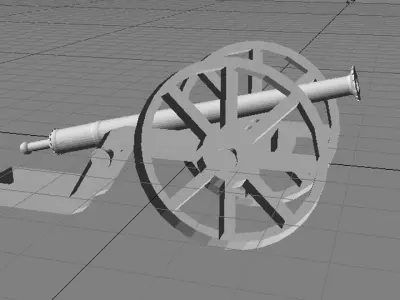 Cannon - European Parrot 3D model