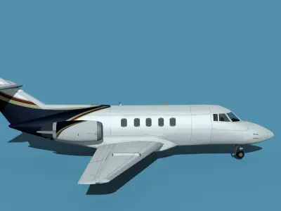 British Aerospace 125 Dominie V14 3D model