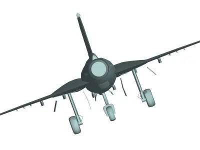 Saab-35 Draken 3D model