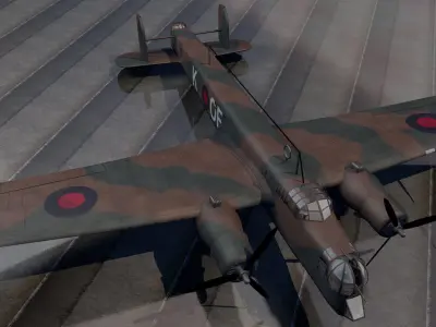 Armstrong Whitworth Whitley Mk-3 3D model