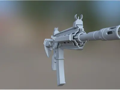 M416 Gun model Free 3D model