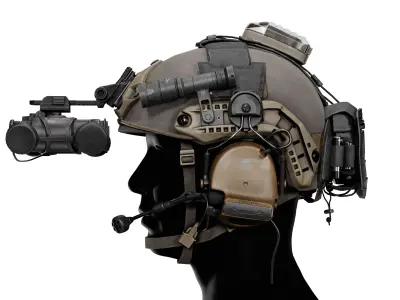 AGILITE REAR POUCH AND BRIDGE Low-poly 3D model