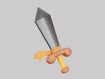 Sword 3D Illustration 3D model order