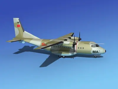 Casa CN-235 Royal Morroccan Air Force 3D model