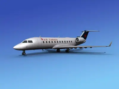Canadair CRJ100 Air Canada 3D model