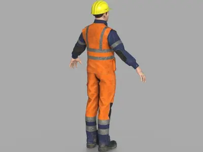 ROAD WORKER 3D model