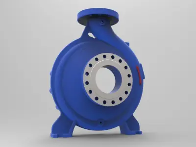End Suction Centrifugal Pump Volute Casing Free 3D model