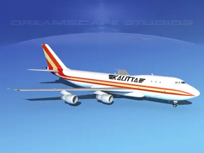 Boeing 747-100 Kalitta Air 3D model