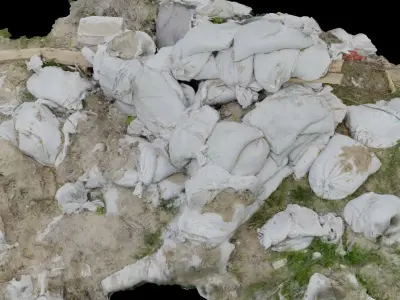 USCANS Ukraine  Debris set 1 Low-poly 3D model