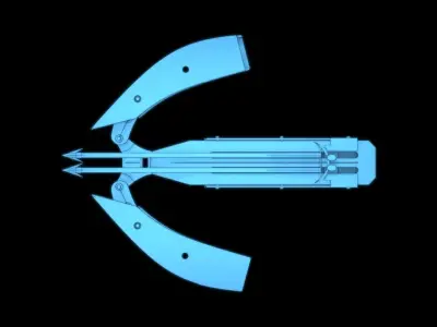 Hand held cross bow 3D model