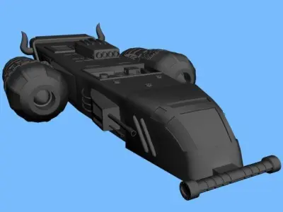 Xpress Fighter Spacecraft 3D model