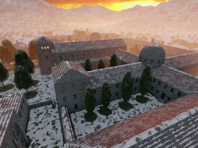 Historical church-Ancient church-Temple 3D model