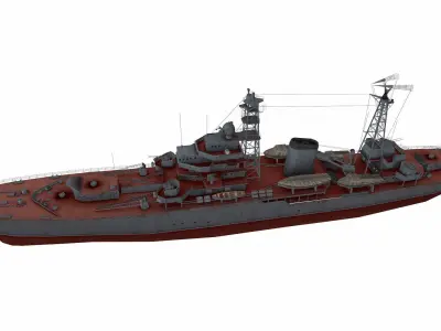 Don-class submarine Low-poly 3D model