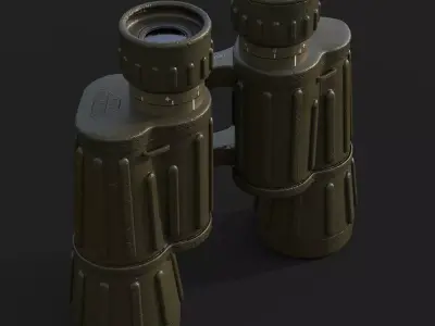 Swarovski 7x42 Binocular Low-poly 3D model