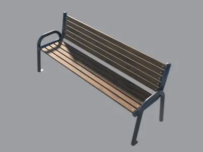 Bench park 3D model order
