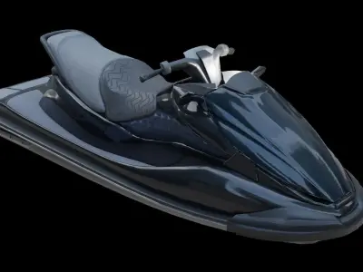 Jetski jet ski Low-poly 3D model