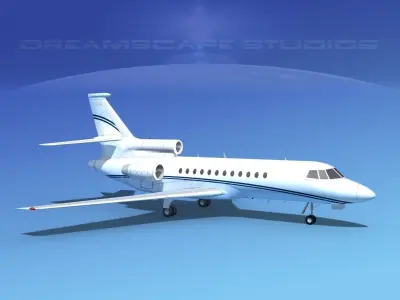 Dassault Falcon 900 V13 3D model