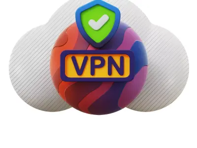 3D Secure VPN Low-poly 3D model