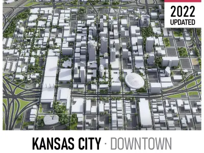 Kansas Low-poly 3D model