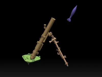 M120 MORTAR CARRIER 3D print model