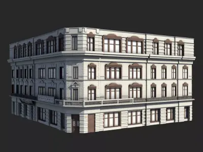 Old Shanghai delicate and rich library of details 3D model