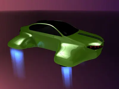 Hover car BF 3D model