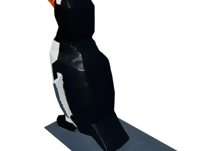Low Poly Penguin 3D Model Low-poly 3D model