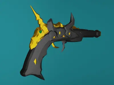 Ferryman Pistol Sea of Thieves Low-poly 3D model