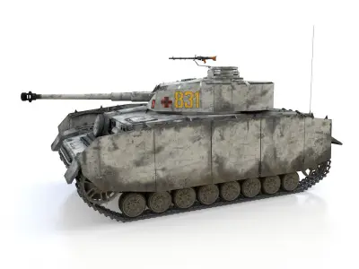PzKpfw IV - Panzer 4 - Ausf H - 831 3D model
